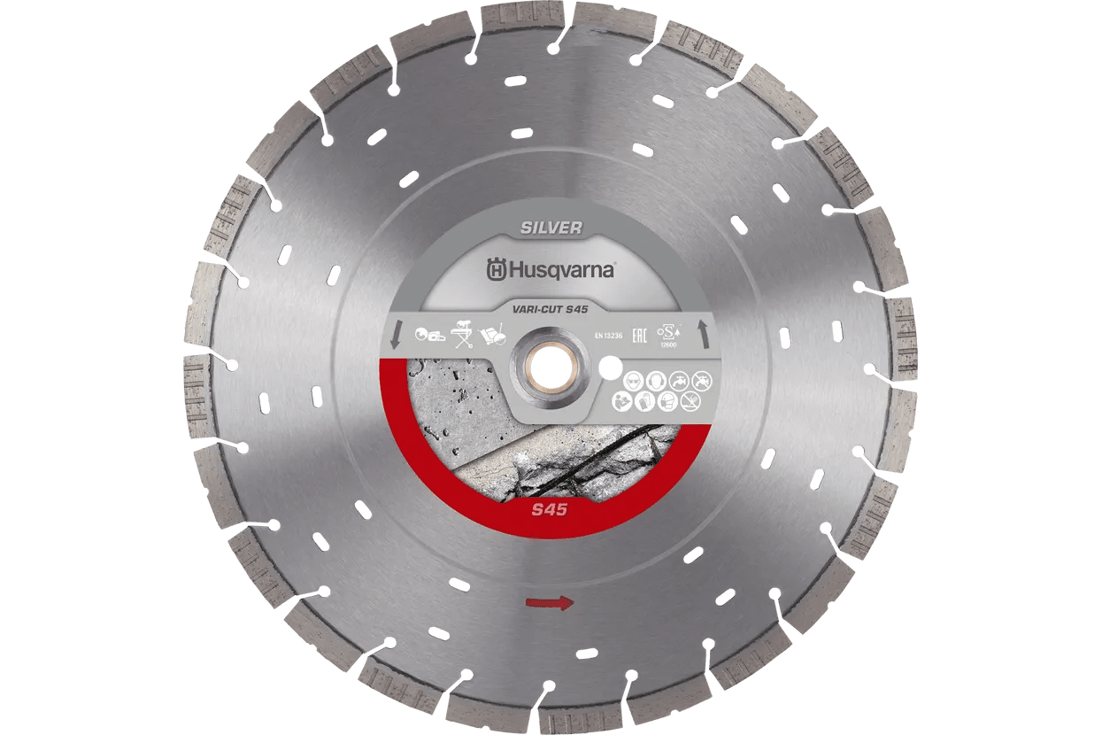 Husqvarna 534973120 VARI - CUT S45 Segmented Diamond Blade - Lined Out Husqvarna 534973120 VARI - CUT S45 Segmented Diamond BladeSaw Blades
