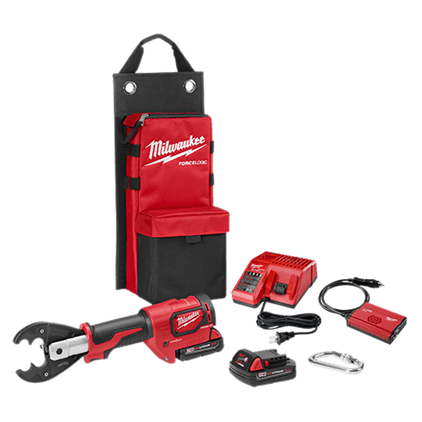 M18 FORCE LOGIC 6T Utility Crimper Kit with D3 Grooves and Fixed O Die - (89 - 2678 - 22O) - Lined Out M18 FORCE LOGIC 6T Utility Crimper Kit with D3 Grooves and Fixed O Die - (89 - 2678 - 22O)Hydraulic Crimpers