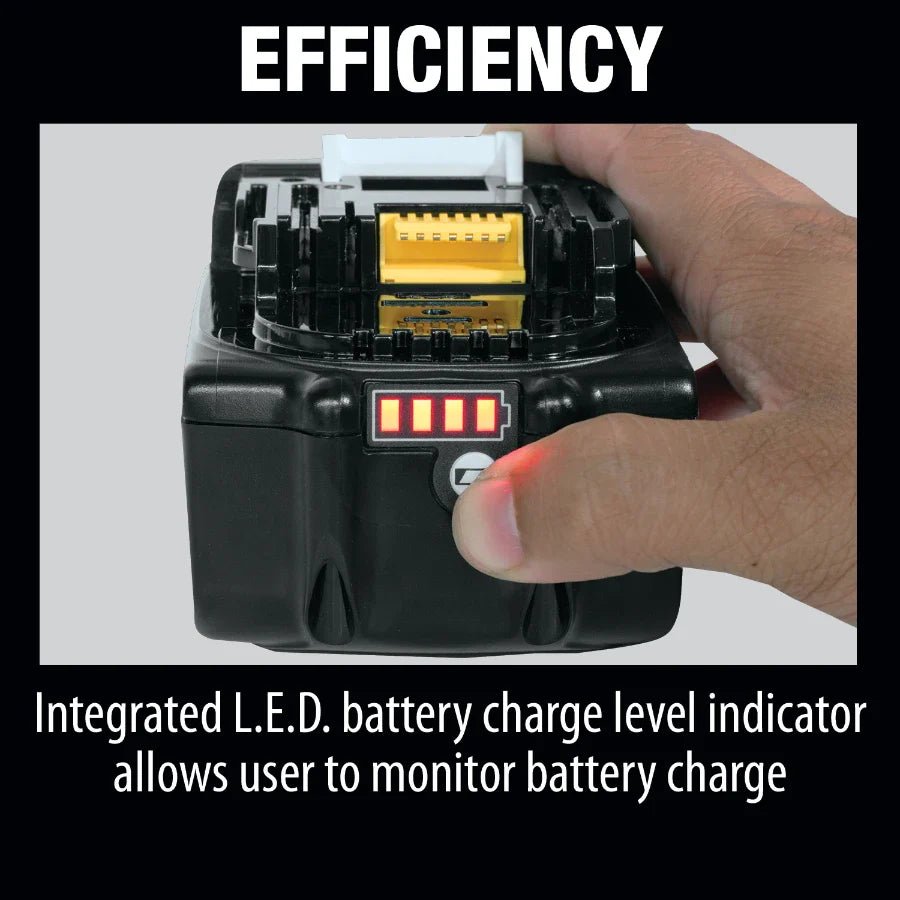 Makita BL1860B 18V LXT® Lithium‑Ion 6.0Ah Battery - Lined Out Makita BL1860B 18V LXT® Lithium‑Ion 6.0Ah BatteryPower Tool Batteries