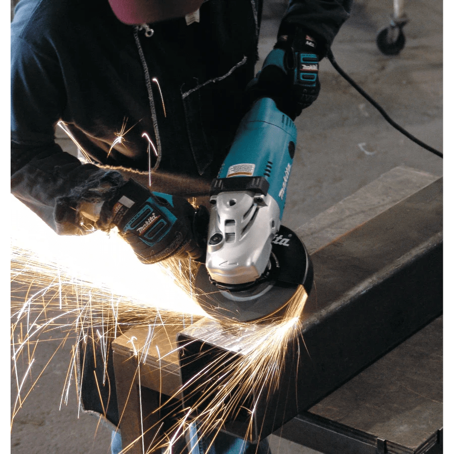 Makita GA7021 7 in. Angle Grinder w/ Grinding wheel, Side handle & Wheel Guard - Lined Out Makita GA7021 7 in. Angle Grinder w/ Grinding wheel, Side handle & Wheel GuardGrinders
