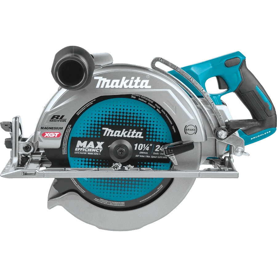 Makita GSR02M1 40V max XGT® Brushless Cordless Rear Handle 10‑1/4" Circular Saw Kit, AWS® Capable (4.0Ah) - Lined Out Makita GSR02M1 40V max XGT® Brushless Cordless Rear Handle 10‑1/4" Circular Saw Kit, AWS® Capable (4.0Ah)Handheld Circular Saws