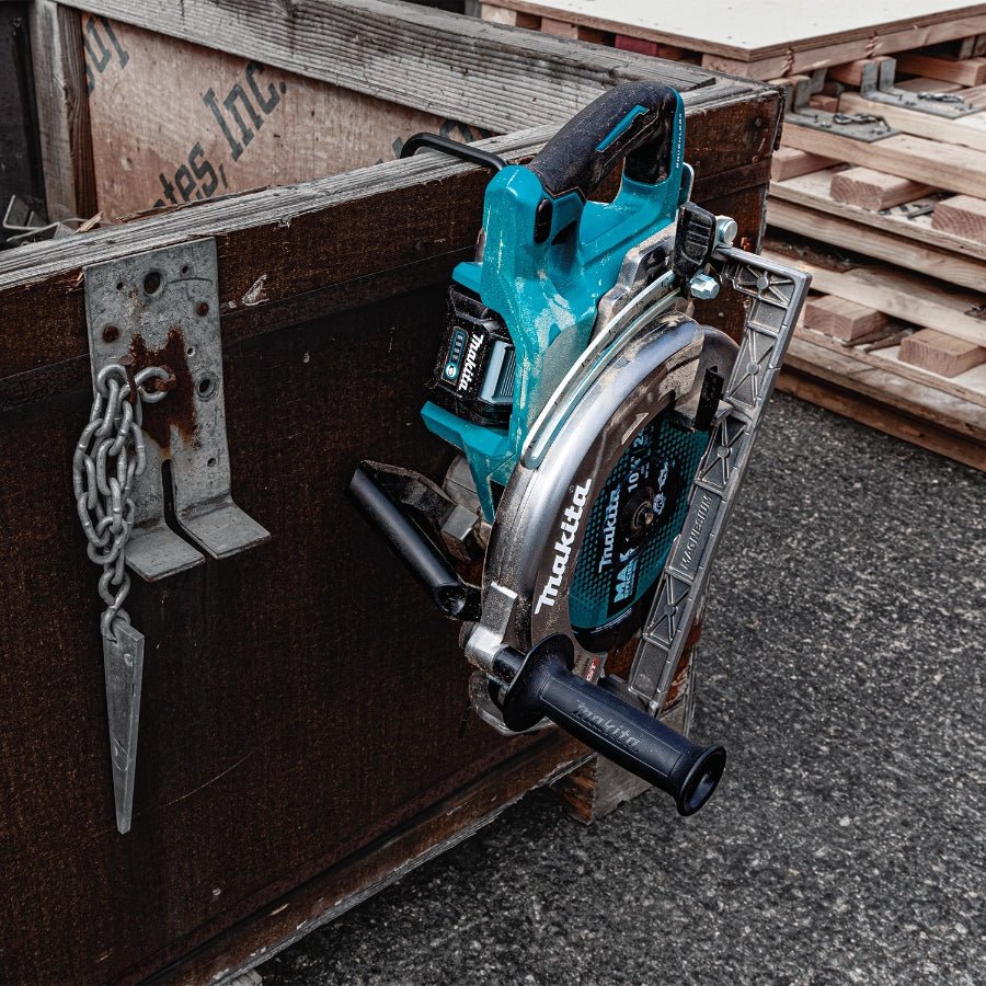 Makita GSR02M1 40V max XGT® Brushless Cordless Rear Handle 10‑1/4" Circular Saw Kit, AWS® Capable (4.0Ah) - Lined Out Makita GSR02M1 40V max XGT® Brushless Cordless Rear Handle 10‑1/4" Circular Saw Kit, AWS® Capable (4.0Ah)Handheld Circular Saws