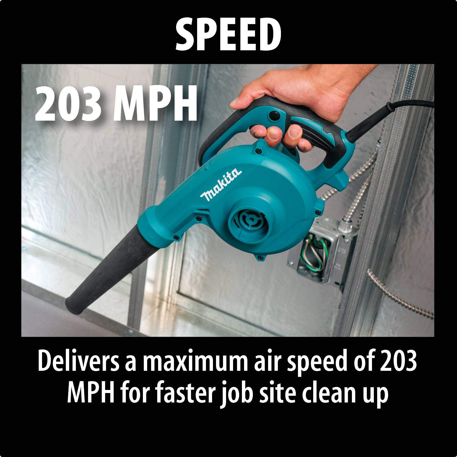 Makita UB1103 Electric Blower - Lined Out Makita UB1103 Electric BlowerLeaf Blowers
