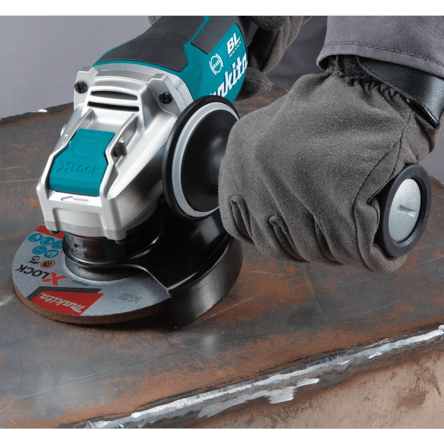 Makita XAG26Z 18V LXT Lithium - Ion Brushless Cordless 4 - 1/2 / 5" Paddle Switch X - LOCK Angle Grinder - Lined Out Makita XAG26Z 18V LXT Lithium - Ion Brushless Cordless 4 - 1/2 / 5" Paddle Switch X - LOCK Angle GrinderGrinders