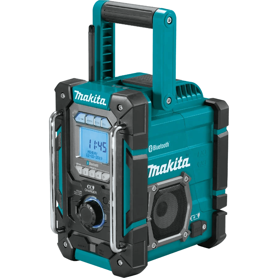 Makita XRM10 18V LXT/12V max CXT Lithium - Ion Cordless Bluetooth Job Site Charger/Radio - Lined Out Makita XRM10 18V LXT/12V max CXT Lithium - Ion Cordless Bluetooth Job Site Charger/RadioRadios