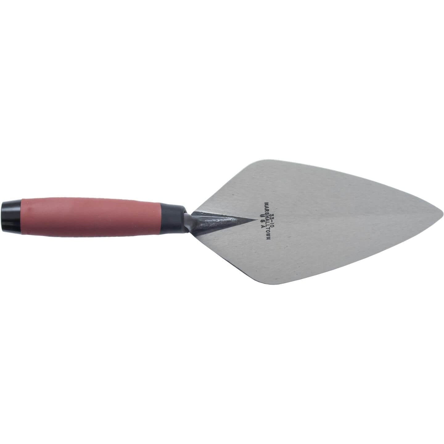 Marshalltown 10121 10 " Brick Trowel London Pattern - DuraSoft Handle - Lined Out Marshalltown 10121 10 " Brick Trowel London Pattern - DuraSoft HandleMasonry Trowels