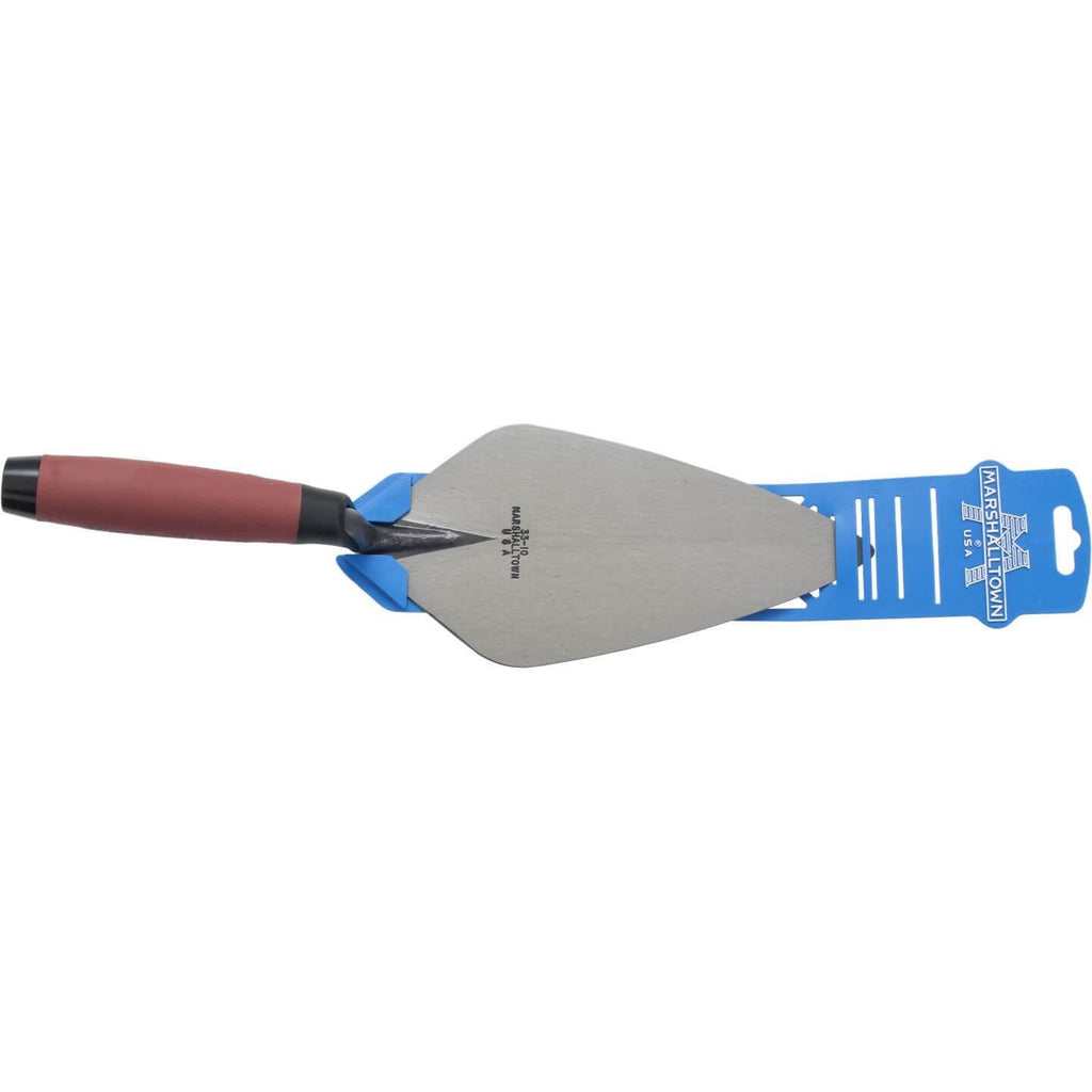 Marshalltown 10121 10 " Brick Trowel London Pattern - DuraSoft Handle - Lined Out Marshalltown 10121 10 " Brick Trowel London Pattern - DuraSoft HandleMasonry Trowels