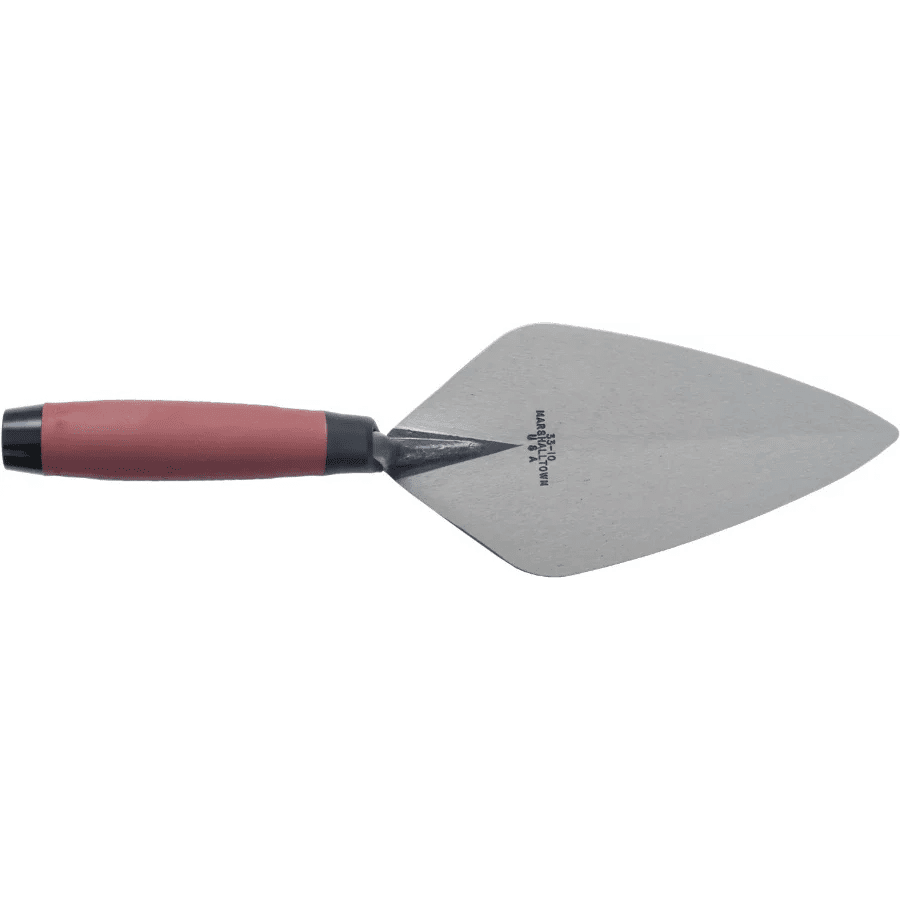Marshalltown 10122 10.5" Brick Trowel London Pattern - DuraSoft Handle - Lined Out Marshalltown 10122 10.5" Brick Trowel London Pattern - DuraSoft HandleMasonry Trowels