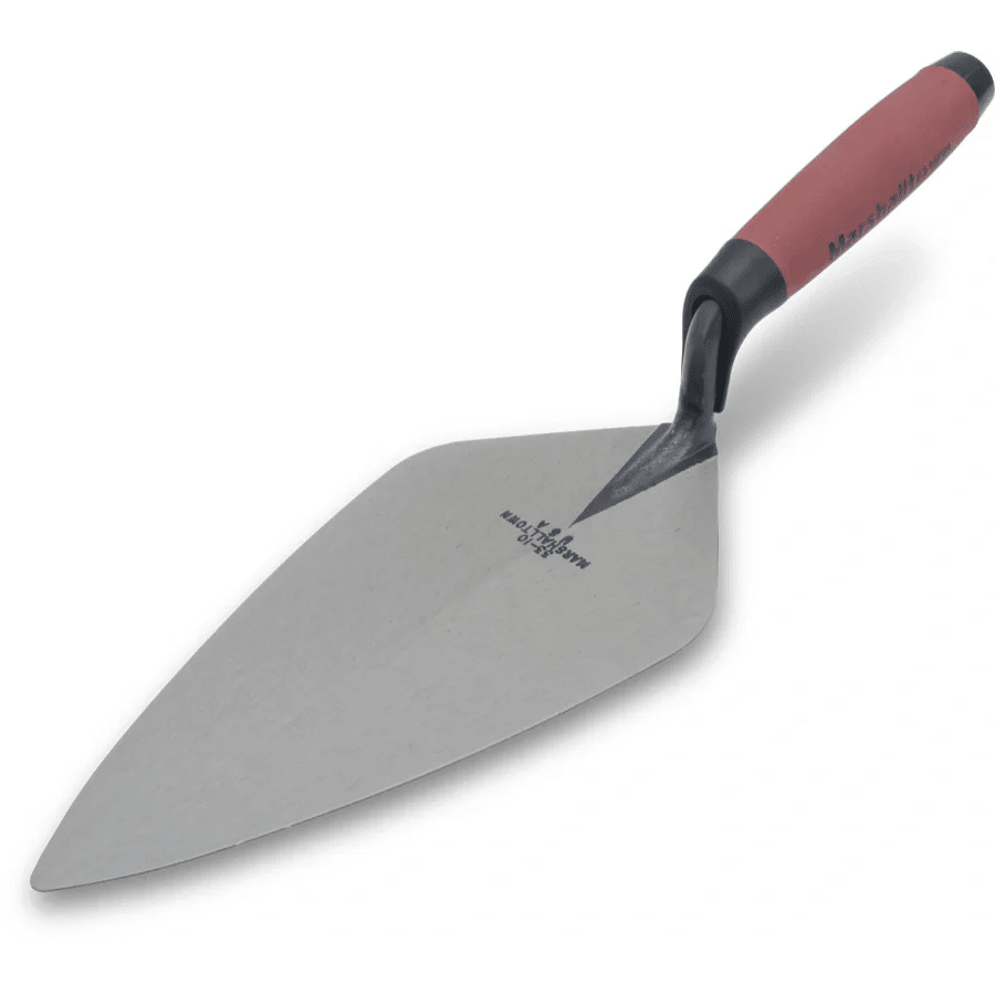 Marshalltown 10122 10.5" Brick Trowel London Pattern - DuraSoft Handle - Lined Out Marshalltown 10122 10.5" Brick Trowel London Pattern - DuraSoft HandleMasonry Trowels