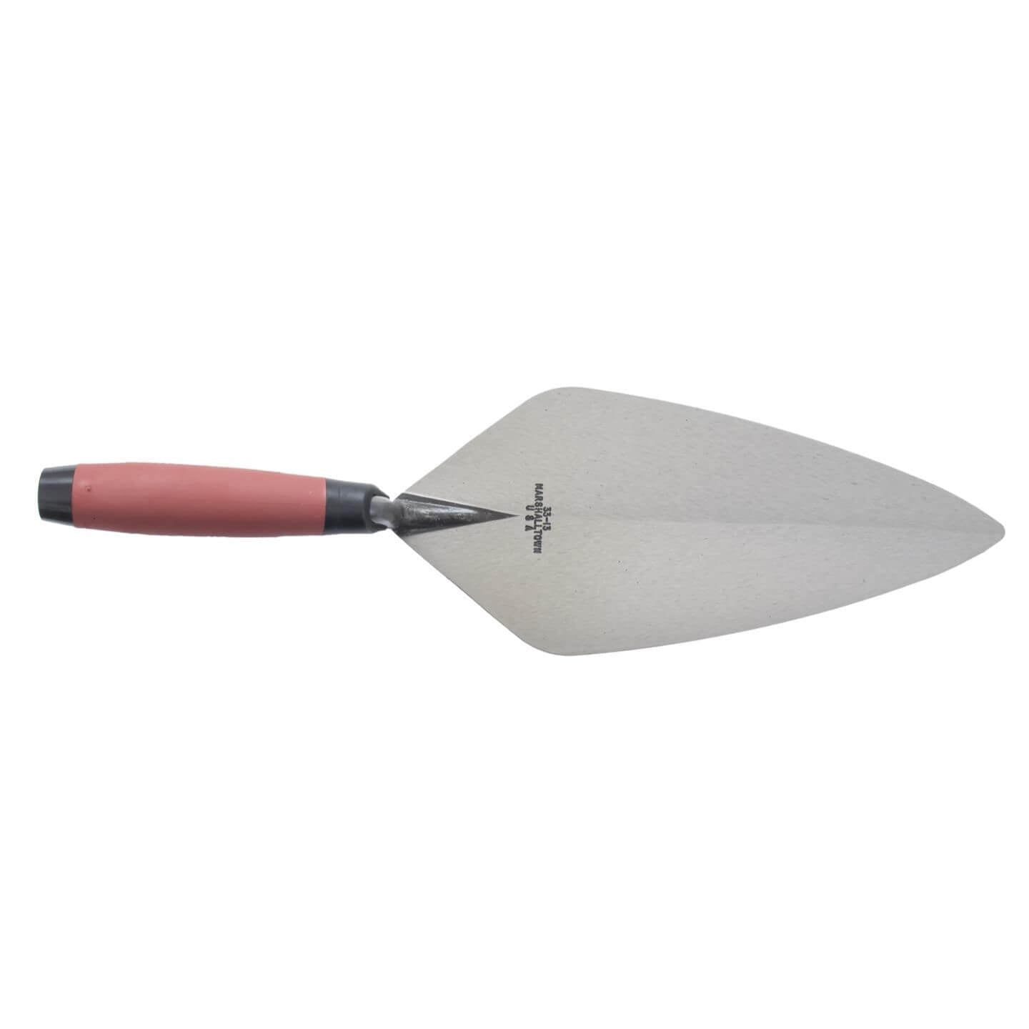 Marshalltown 10138 13" Brick Trowel London Pattern - DuraSoft Handle - Lined Out Marshalltown 10138 13" Brick Trowel London Pattern - DuraSoft HandleMasonry Trowels