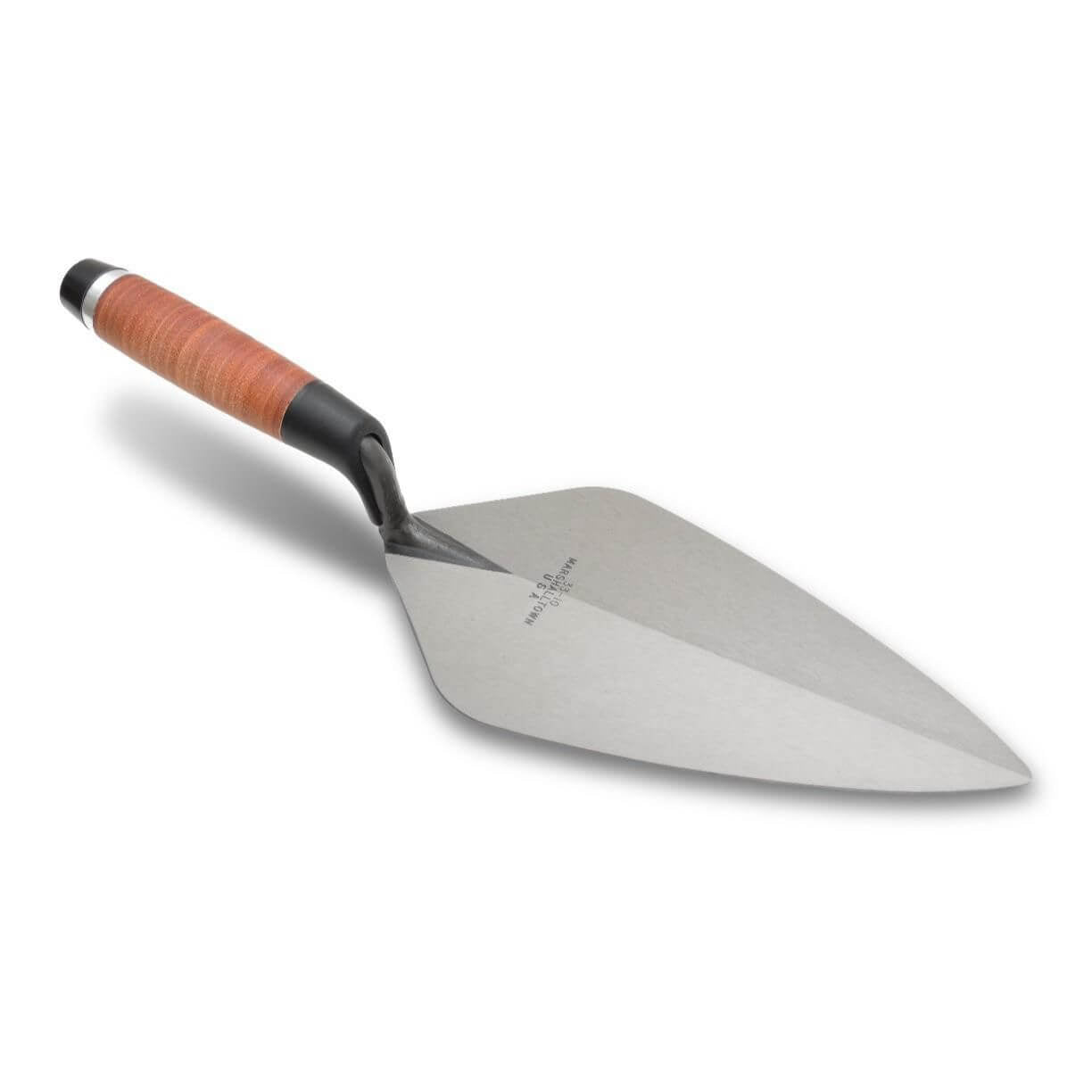 Marshalltown 10171 9" Brick Trowel London Pattern - Leather Handle - Lined Out Marshalltown 10171 9" Brick Trowel London Pattern - Leather HandleMasonry Trowels