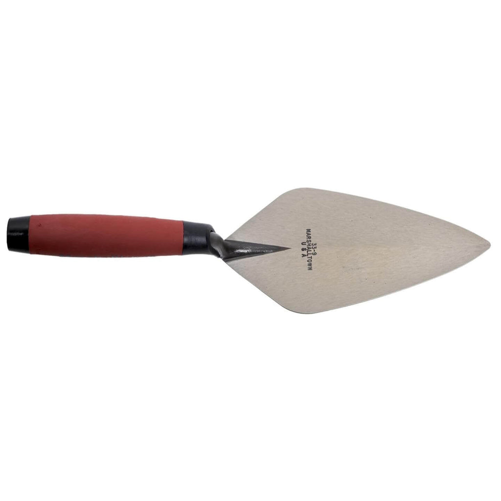 Marshalltown 10185 9" Brick Trowel London Pattern - DuraSoft Handle - Lined Out Marshalltown 10185 9" Brick Trowel London Pattern - DuraSoft HandleMasonry Trowels