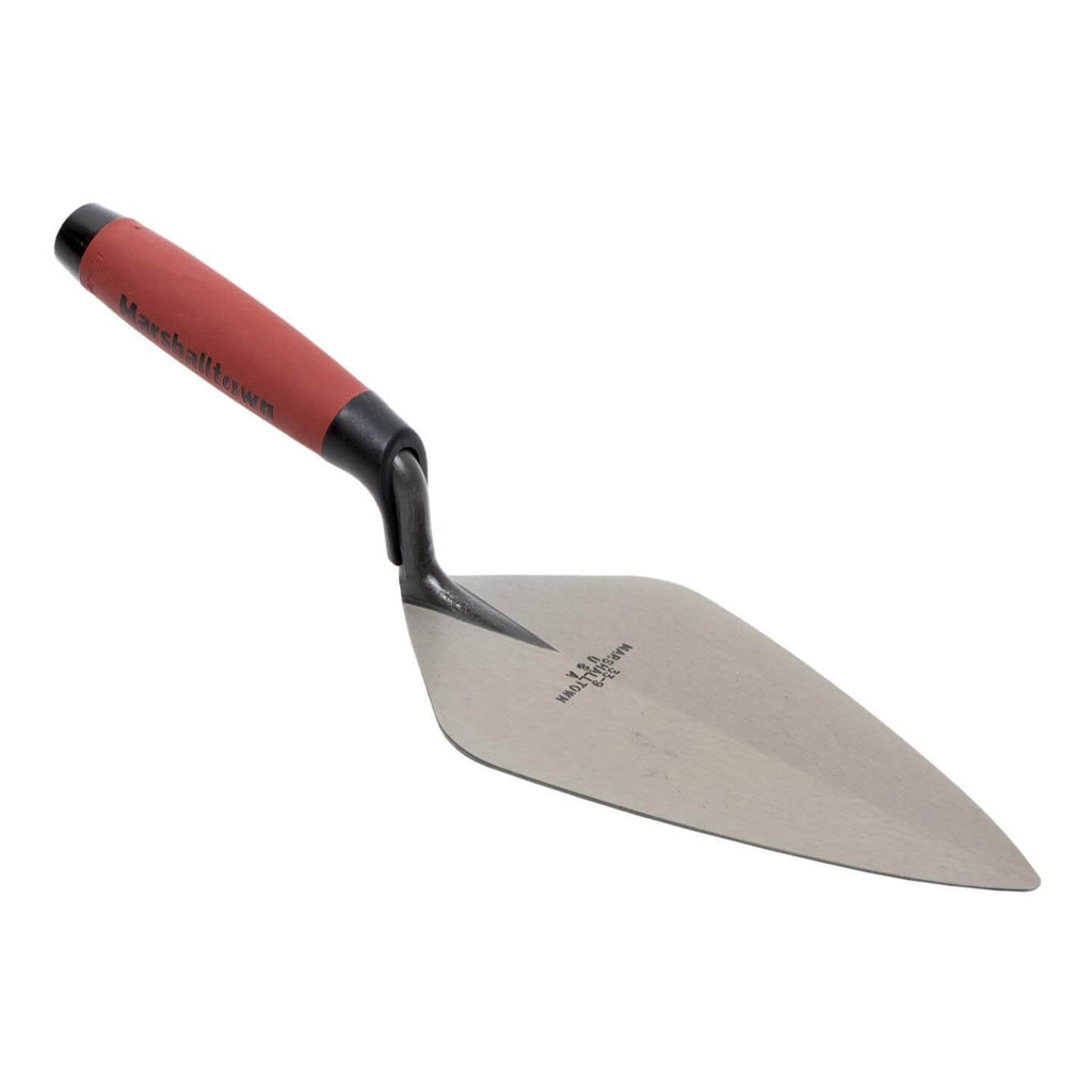 Marshalltown 10185 9" Brick Trowel London Pattern - DuraSoft Handle - Lined Out Marshalltown 10185 9" Brick Trowel London Pattern - DuraSoft HandleMasonry Trowels