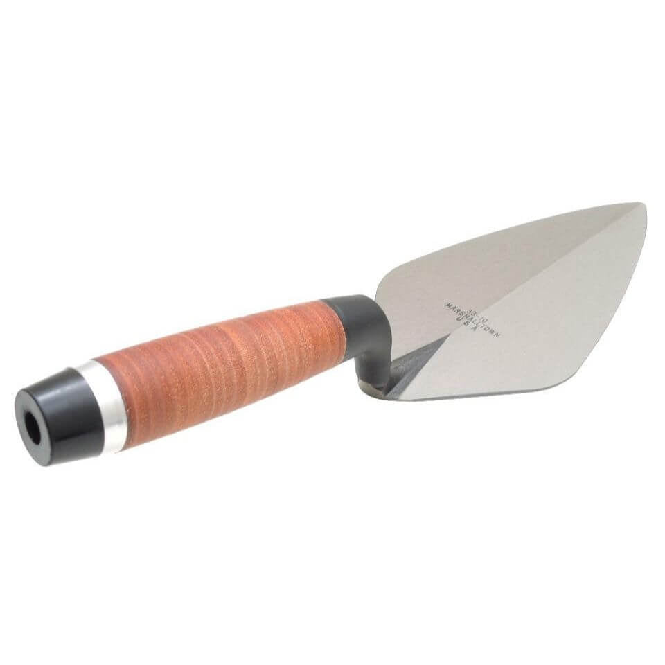 Marshalltown 10326 10" Brick Trowel London Pattern - Leather Handle - Lined Out Marshalltown 10326 10" Brick Trowel London Pattern - Leather HandleMasonry Trowels