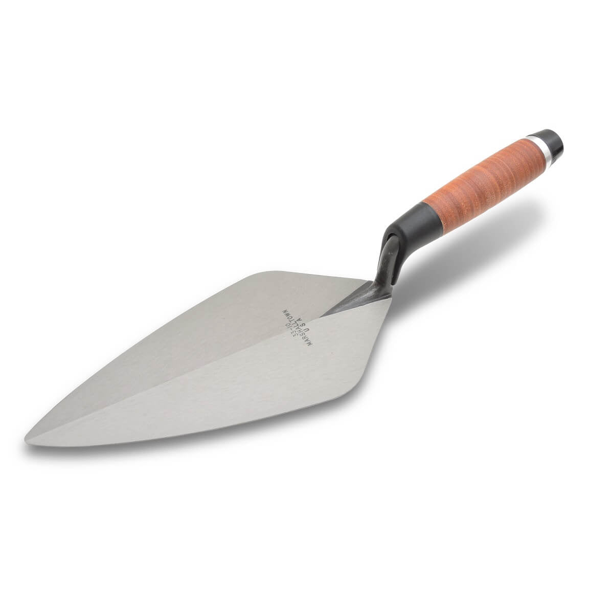 Marshalltown 10326 10" Brick Trowel London Pattern - Leather Handle - Lined Out Marshalltown 10326 10" Brick Trowel London Pattern - Leather HandleMasonry Trowels