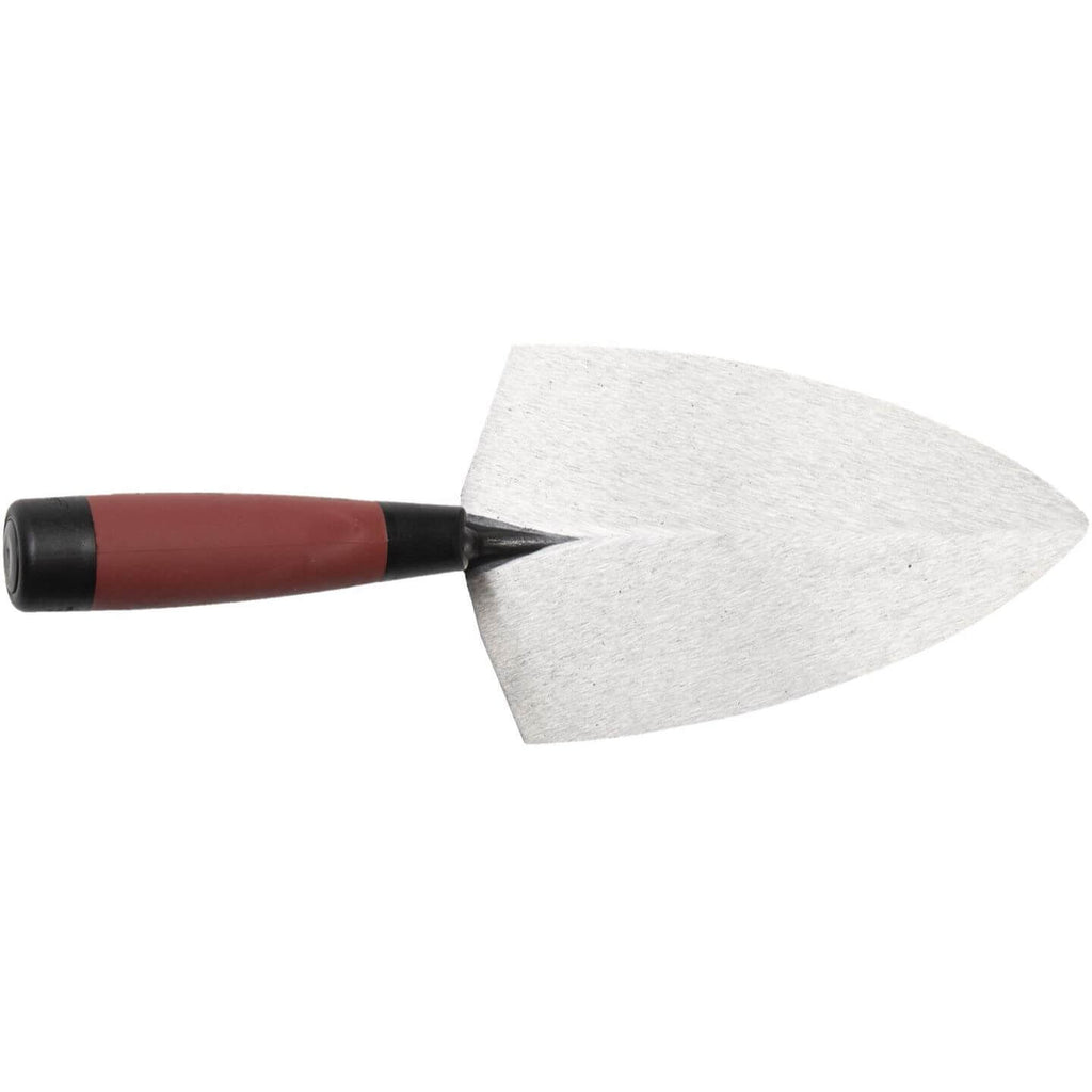 Marshalltown 10758 7" x 4 - 3/8" Tile Setter's Trowel - DuraSoft Handle - Lined Out Marshalltown 10758 7" x 4 - 3/8" Tile Setter's Trowel - DuraSoft HandleMasonry Trowels