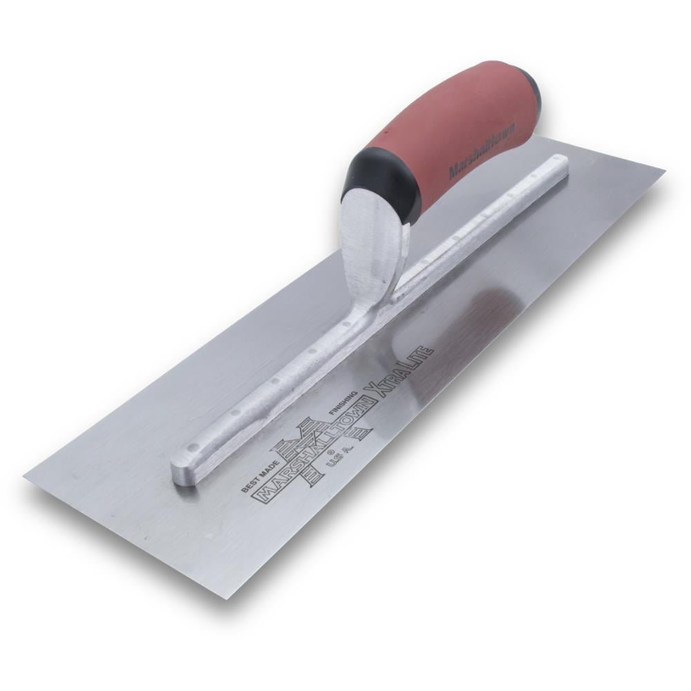 Marshalltown 13233 14 X 4 3/4 Finishing Trowel Curved DuraSoft Handle MXS73D - Lined Out Marshalltown 13233 14 X 4 3/4 Finishing Trowel Curved DuraSoft Handle MXS73DMasonry Trowels