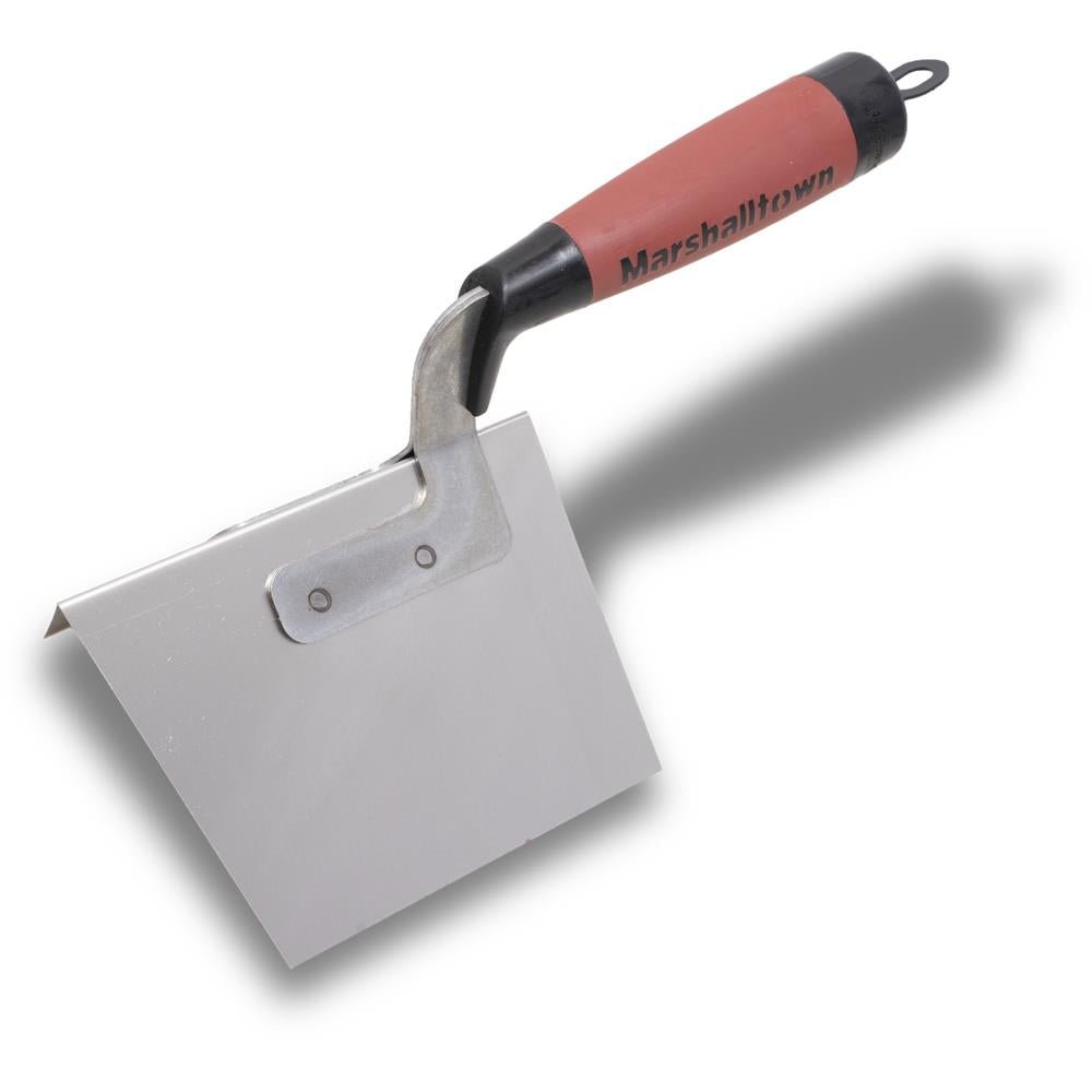 Marshalltown 15325 5 X 3 3/4 Outside Corner Trowel - DuraSoft Hdl 25D - Lined Out Marshalltown 15325 5 X 3 3/4 Outside Corner Trowel - DuraSoft Hdl 25DMasonry Trowels