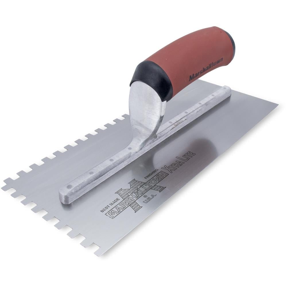 Marshalltown 15709 Ntch Trl - 1/4 X 1/4 X 1/4 SQ - DuraSoft Hdl 702SD - Lined Out Marshalltown 15709 Ntch Trl - 1/4 X 1/4 X 1/4 SQ - DuraSoft Hdl 702SDMasonry Trowels