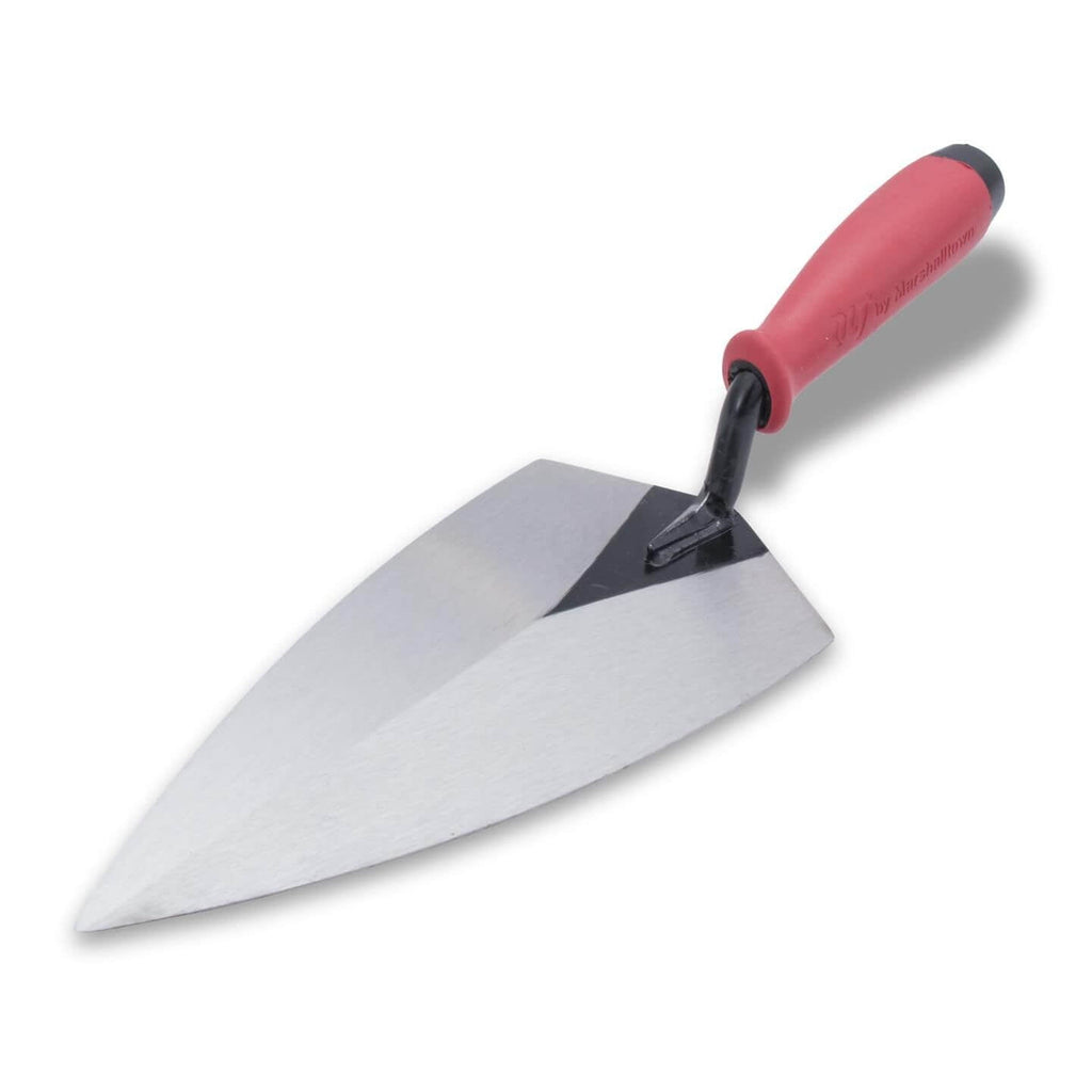 Marshalltown 18587 Philadelphia QLT Brick Trowel 10" x 5" Soft Grip Handle - Lined Out Marshalltown 18587 Philadelphia QLT Brick Trowel 10" x 5" Soft Grip HandleMasonry Trowels