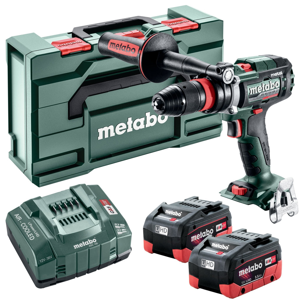 Metabo 603180620 Metabo BS 18 LTX - 3 BL Q I METAL 5.5 Kit MB 18V Brushless Cordless 3 - Speed Drill/Driver - Lined Out Metabo 603180620 Metabo BS 18 LTX - 3 BL Q I METAL 5.5 Kit MB 18V Brushless Cordless 3 - Speed Drill/DriverHandheld Power Drills