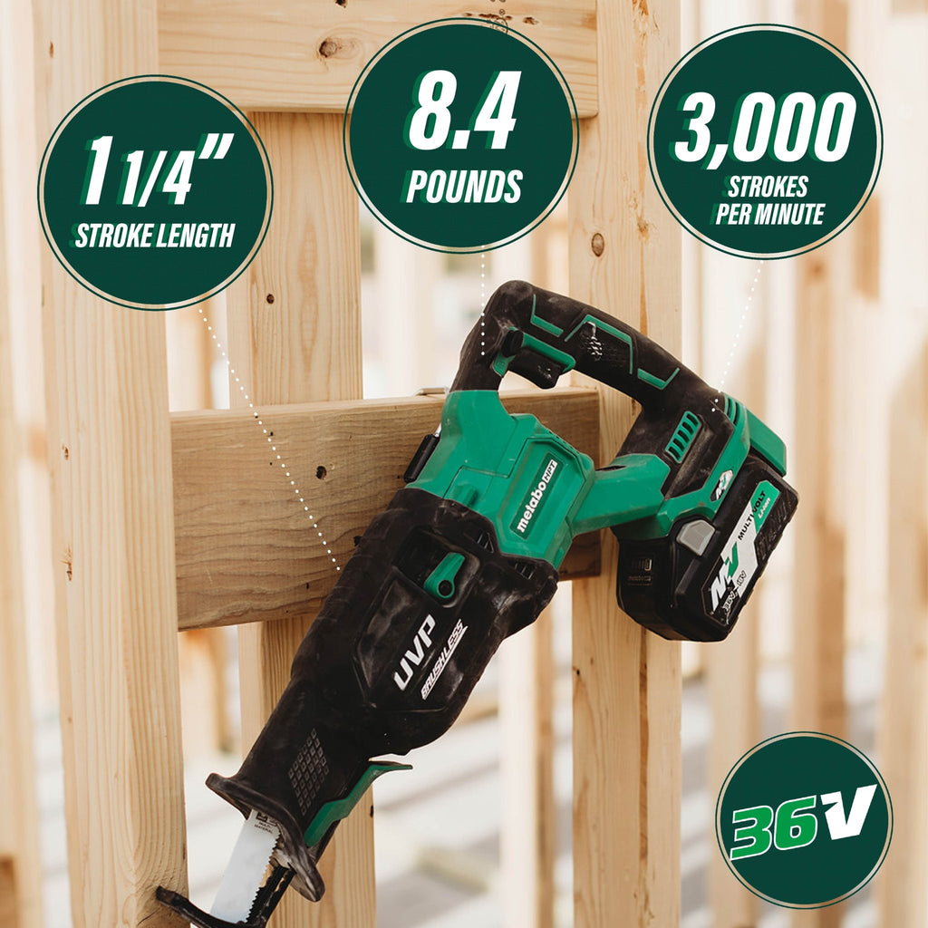 Metabo HPT CR36DAQ4M Brushless Reciprocating saw (Bare Tool) - Lined Out Metabo HPT CR36DAQ4M Brushless Reciprocating saw (Bare Tool)Reciprocating Saws