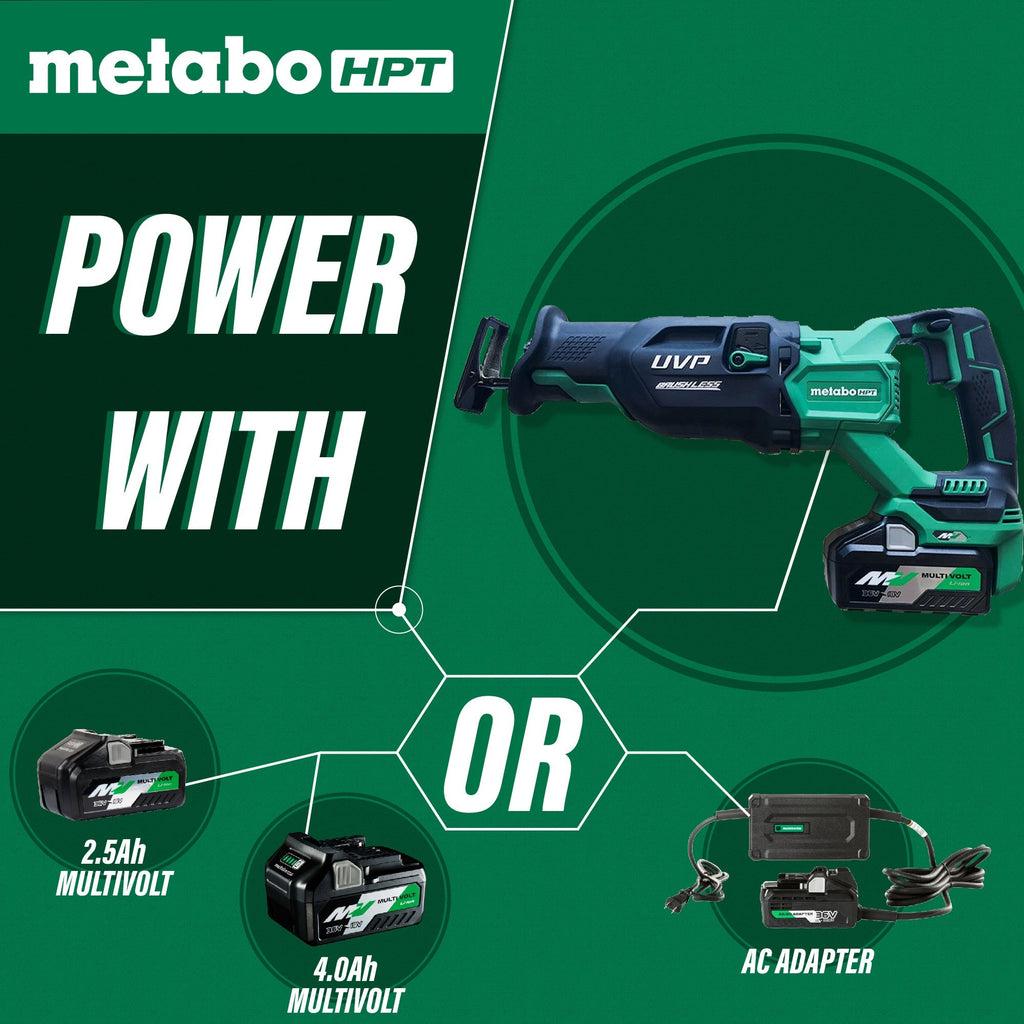Metabo HPT CR36DAQ4M Brushless Reciprocating saw (Bare Tool) - Lined Out Metabo HPT CR36DAQ4M Brushless Reciprocating saw (Bare Tool)Reciprocating Saws