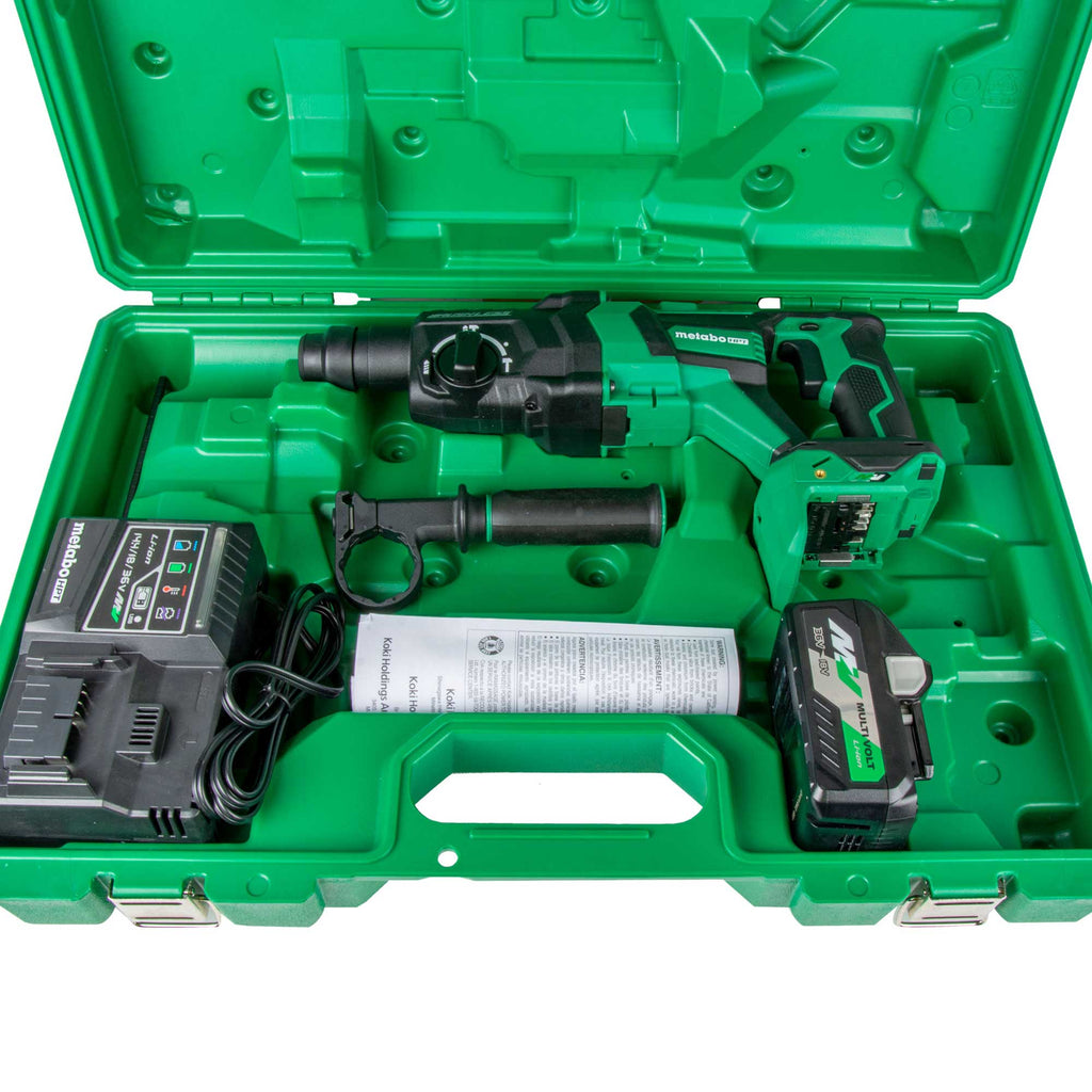 Metabo HPT DH3628DDM 36V MultiVolt Brushless SDS Plus 1 - 1/8" D - Handle Rotary Hammer - Lined Out Metabo HPT DH3628DDM 36V MultiVolt Brushless SDS Plus 1 - 1/8" D - Handle Rotary HammerHandheld Power Drills