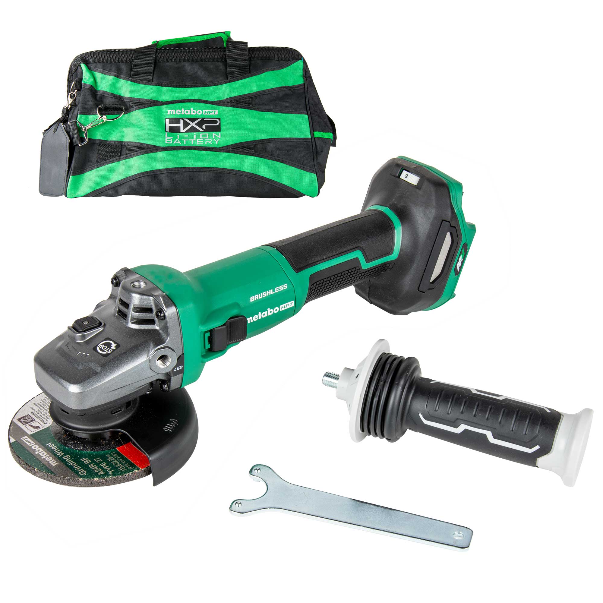 Metabo HPT G3612DVEQ6M 36V MultiVolt™ 4 - 1/2" Disc Angle Grinder, Slide Switch (Tool Body Only) - Lined Out Metabo HPT G3612DVEQ6M 36V MultiVolt™ 4 - 1/2" Disc Angle Grinder, Slide Switch (Tool Body Only)Grinders