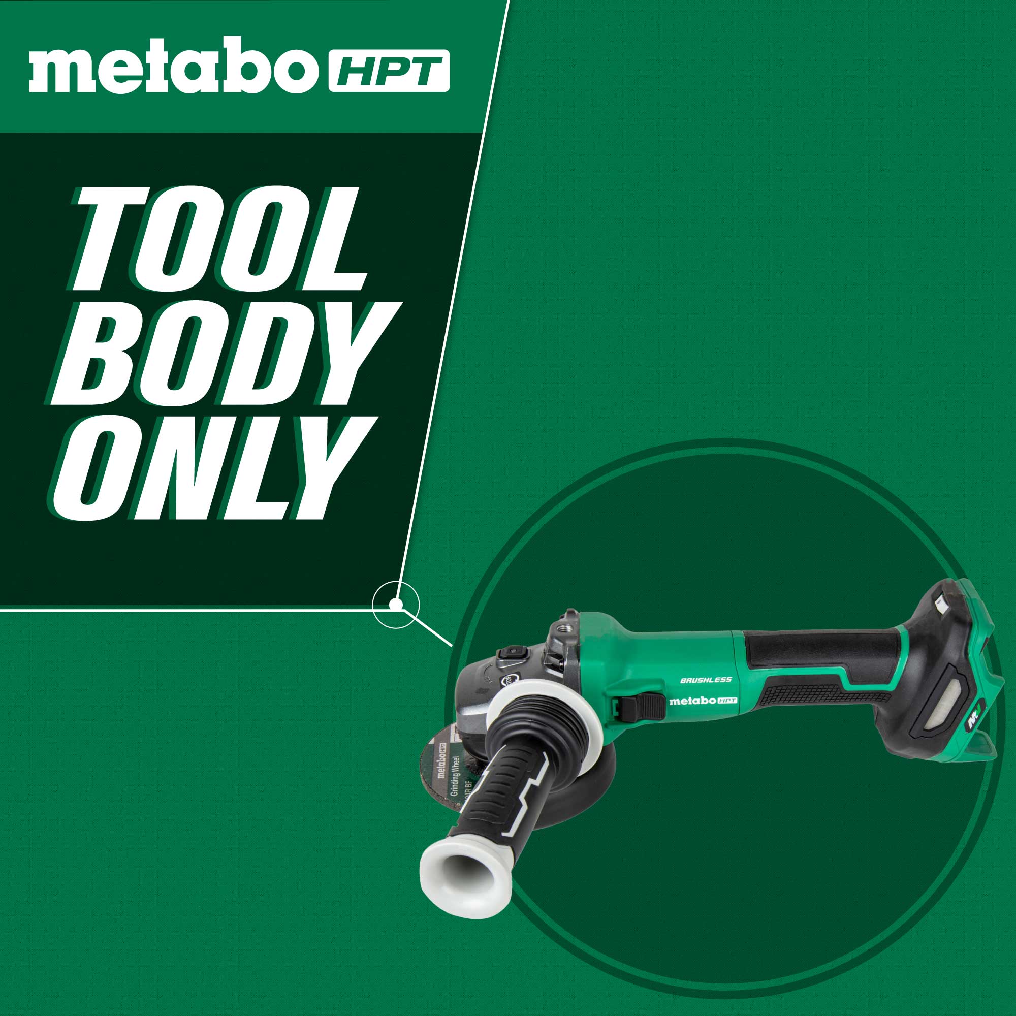 Metabo HPT G3612DVFQ6M 36V MultiVolt 4 - 1/2" Variable Speed Paddle Switch Angle Grinder - Lined Out Metabo HPT G3612DVFQ6M 36V MultiVolt 4 - 1/2" Variable Speed Paddle Switch Angle GrinderGrinders