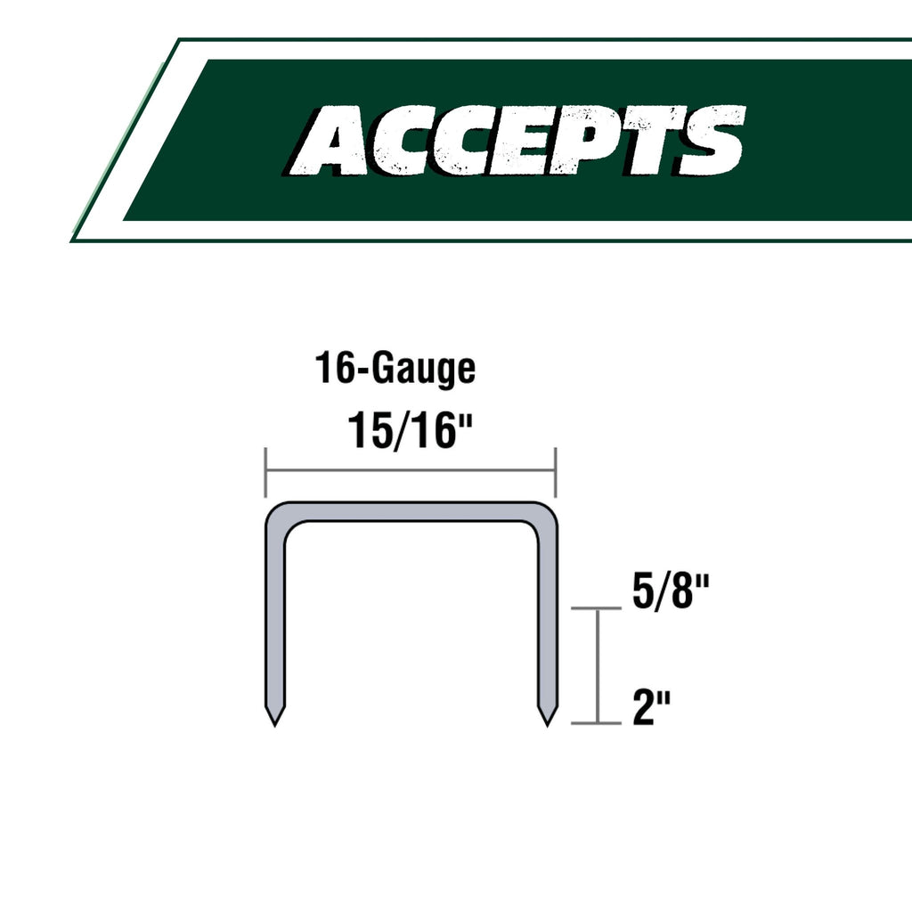 Metabo HPT N5021AM 16 Gauge 15/16 Inch Wide Crown Stapler | N5021A - Lined Out Metabo HPT N5021AM 16 Gauge 15/16 Inch Wide Crown Stapler | N5021ANailers & Staplers