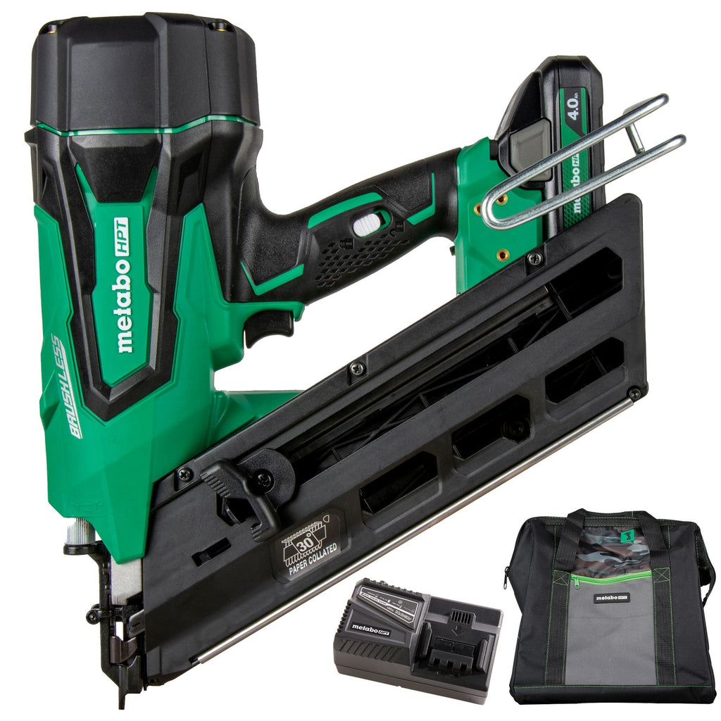 Metabo HPT NR1890DCSTM 18V MultiVolt Cordless 3 - 1/2" Paper Tape Framing Nailer - Lined Out Metabo HPT NR1890DCSTM 18V MultiVolt Cordless 3 - 1/2" Paper Tape Framing NailerNailers & Staplers