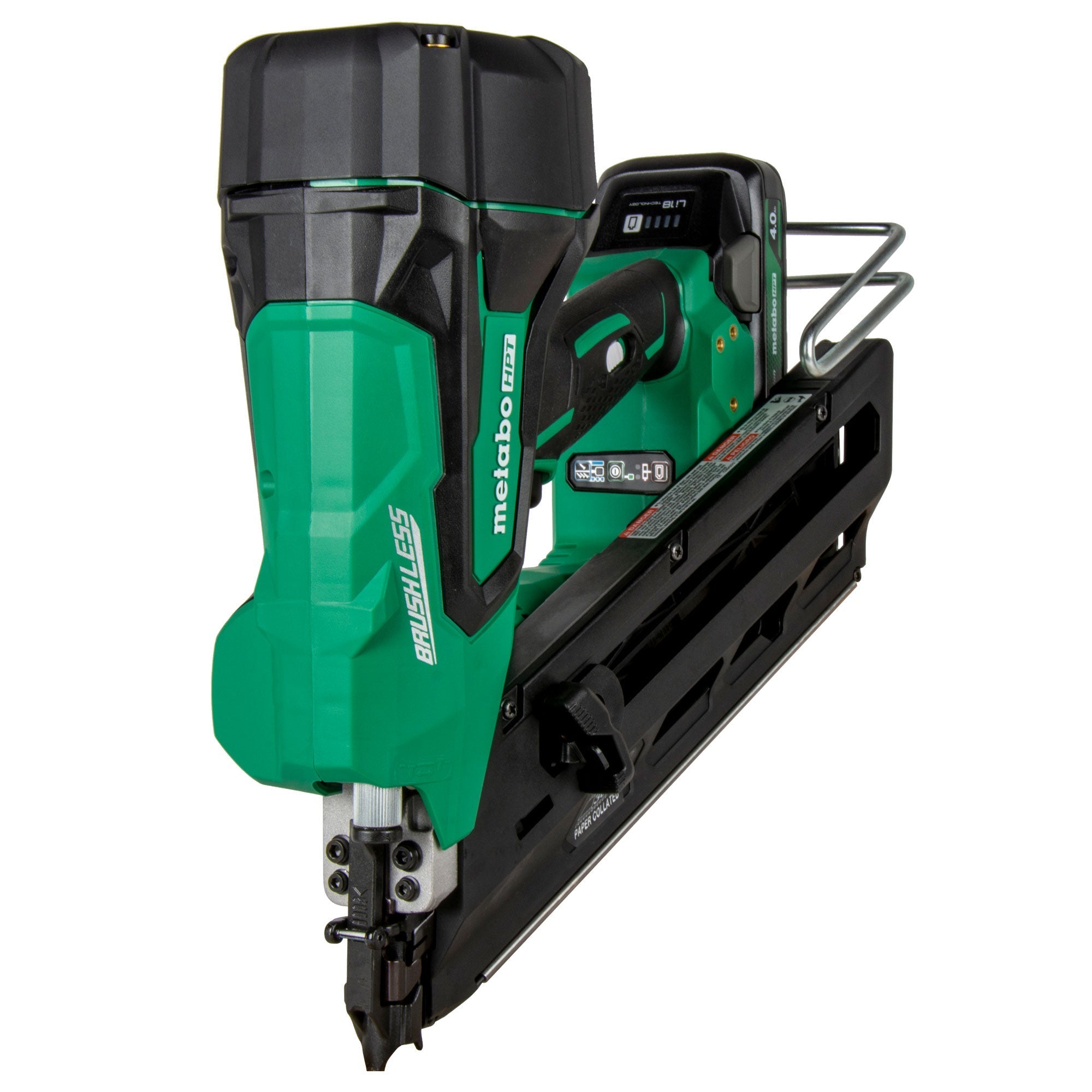 Metabo HPT NR1890DCSTM 18V MultiVolt Cordless 3 - 1/2" Paper Tape Framing Nailer - Lined Out Metabo HPT NR1890DCSTM 18V MultiVolt Cordless 3 - 1/2" Paper Tape Framing NailerNailers & Staplers