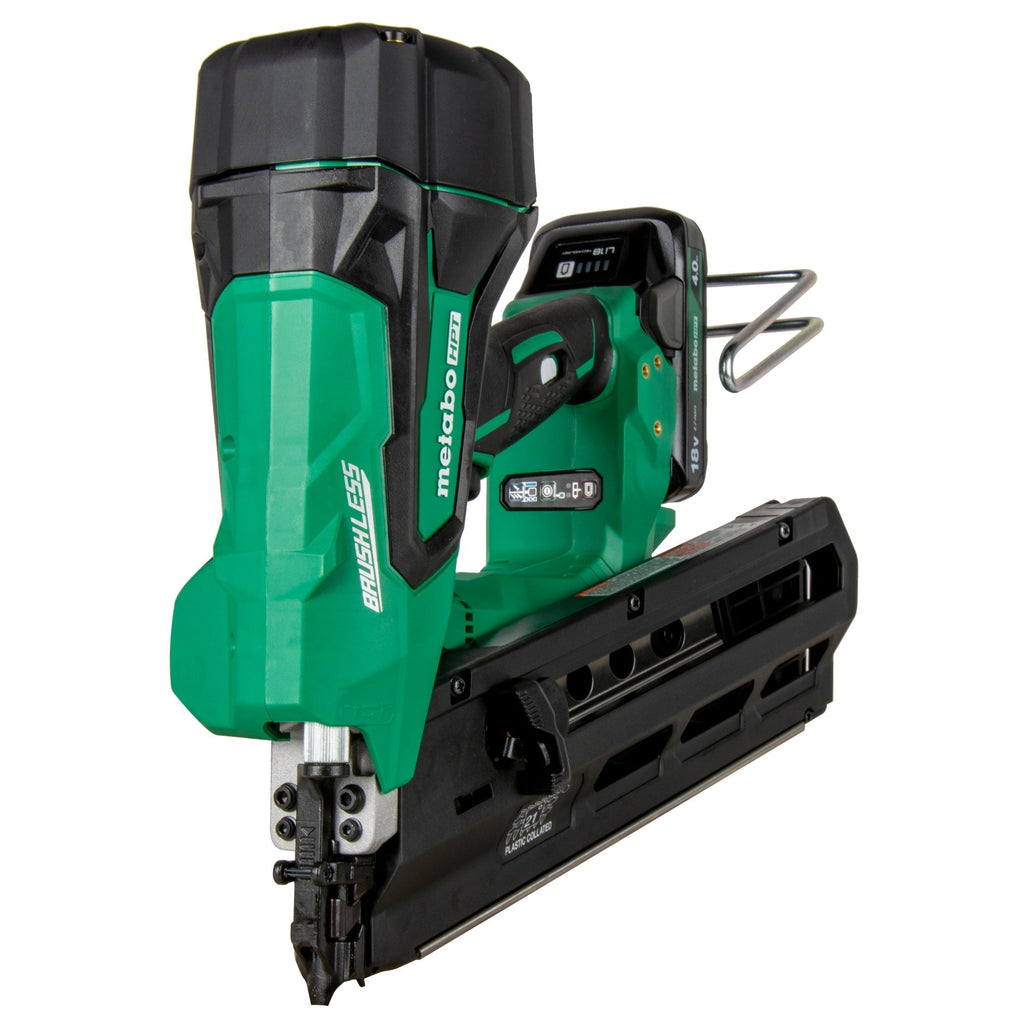 Metabo HPT NR1890DRSTM 18V MultiVolt™ Cordless 21 Degree 3 - 1/2" Plastic Strip Framing Nailer - Lined Out Metabo HPT NR1890DRSTM 18V MultiVolt™ Cordless 21 Degree 3 - 1/2" Plastic Strip Framing NailerNailers & Staplers