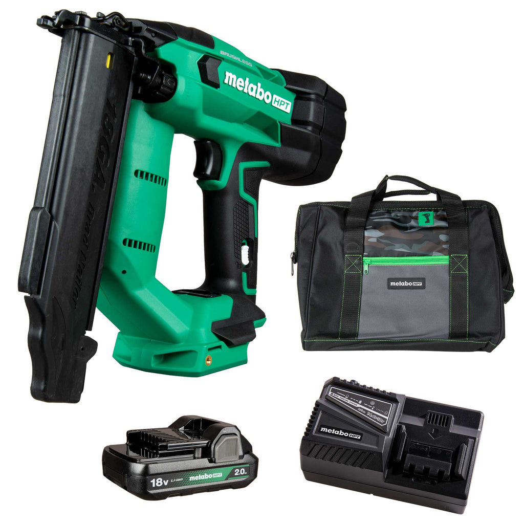Metabo HPT NT1850DFTM 18V Compact 18 Gauge Cordless Brad Nailer Kit (1x2.0Ah) - Lined Out Metabo HPT NT1850DFTM 18V Compact 18 Gauge Cordless Brad Nailer Kit (1x2.0Ah)Nailers & Staplers