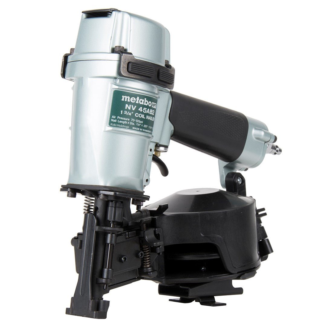 Metabo HPT NV45AB2M 1 - 3/4 In. Coil Roofing Nailer - Lined Out Metabo HPT NV45AB2M 1 - 3/4 In. Coil Roofing NailerNailers & Staplers