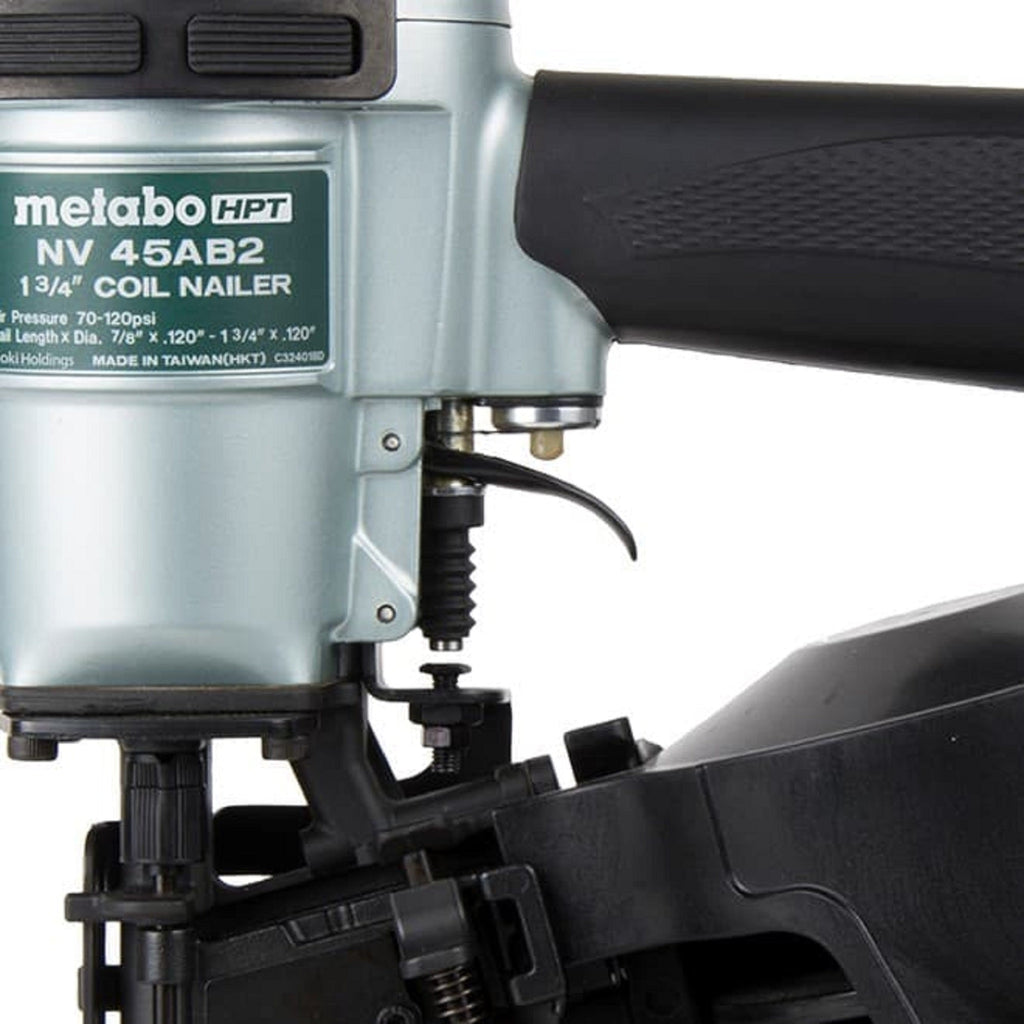 Metabo HPT NV45AB2M 1 - 3/4 In. Coil Roofing Nailer - Lined Out Metabo HPT NV45AB2M 1 - 3/4 In. Coil Roofing NailerNailers & Staplers