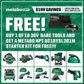 Metabo HPT UC18YSL3B1M 36V/18V MultiVolt Lithium Ion Slide Battery and Charger Starter Kit (4.0Ah/8.0Ah) - Lined Out Metabo HPT UC18YSL3B1M 36V/18V MultiVolt Lithium Ion Slide Battery and Charger Starter Kit (4.0Ah/8.0Ah)Power Tool Batteries