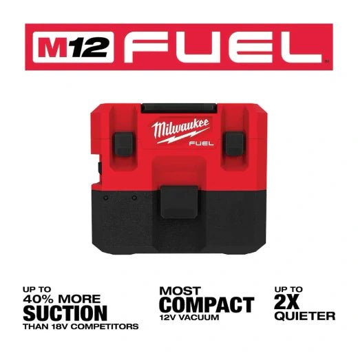 Milwaukee 0960 - 20 M12 FUEL™ 1.6 Gallon Wet/Dry Vacuum - Lined Out Milwaukee 0960 - 20 M12 FUEL™ 1.6 Gallon Wet/Dry VacuumVacuums