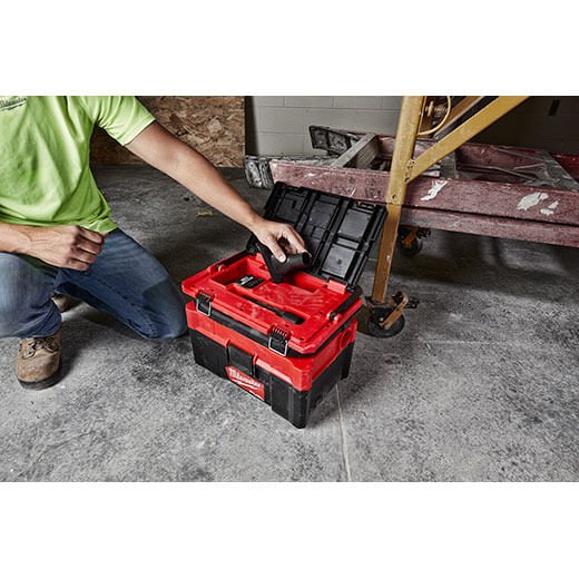 Milwaukee 0970 - 20 M18 FUEL PACKOUT 2.5 Gallon Wet/Dry Vacuum - Lined Out Milwaukee 0970 - 20 M18 FUEL PACKOUT 2.5 Gallon Wet/Dry VacuumVacuums