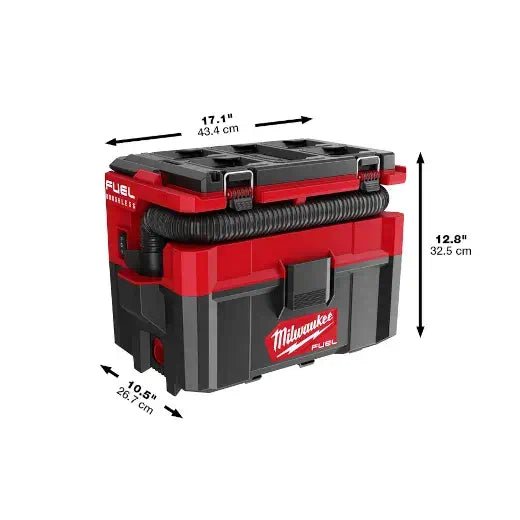 Milwaukee 0970 - 20 M18 FUEL PACKOUT 2.5 Gallon Wet/Dry Vacuum - Lined Out Milwaukee 0970 - 20 M18 FUEL PACKOUT 2.5 Gallon Wet/Dry VacuumVacuums