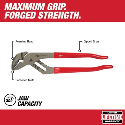 Milwaukee 12 - inch Straight Jaw Pliers - 48 - 22 - 6512 - Lined Out Milwaukee 12 - inch Straight Jaw Pliers - 48 - 22 - 6512Pliers