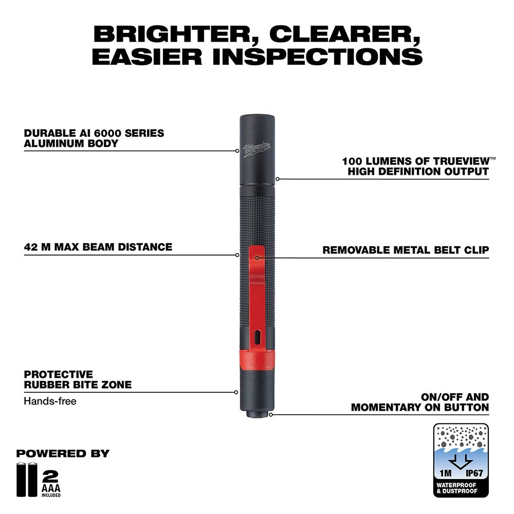Milwaukee 2105 Penlight - Lined Out Milwaukee 2105 PenlightWork Lights