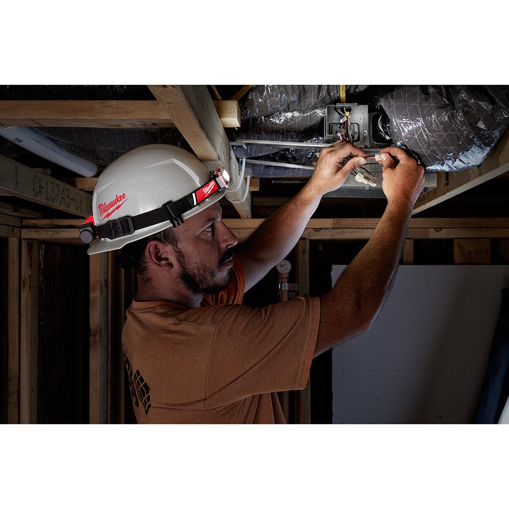 Milwaukee 2115 - 21 USB Rechargeable Low - Profile Headlamp - Lined Out Milwaukee 2115 - 21 USB Rechargeable Low - Profile HeadlampWork Lights