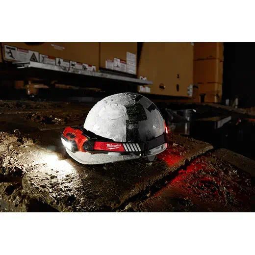 Milwaukee 2116 - 21 REDLITHIUM™ USB BEACON™ Hard Hat Light - Lined Out Milwaukee 2116 - 21 REDLITHIUM™ USB BEACON™ Hard Hat LightWork Lights