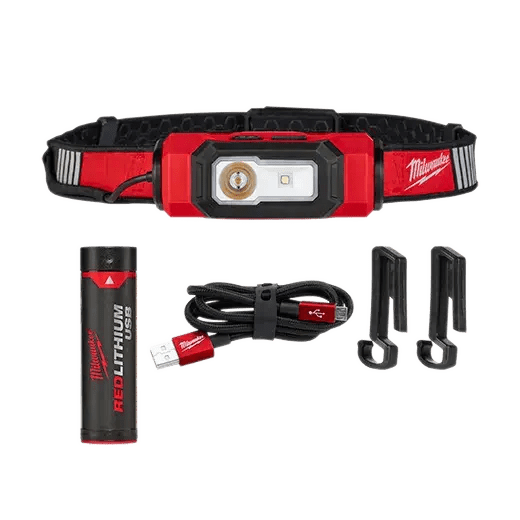 Milwaukee 2116 - 21 REDLITHIUM™ USB BEACON™ Hard Hat Light - Lined Out Milwaukee 2116 - 21 REDLITHIUM™ USB BEACON™ Hard Hat LightWork Lights
