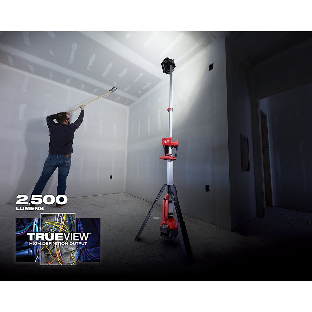Milwaukee 2131 - 20 M18™ ROCKET™ Dual Power Tower Light - Lined Out Milwaukee 2131 - 20 M18™ ROCKET™ Dual Power Tower LightWork Lights