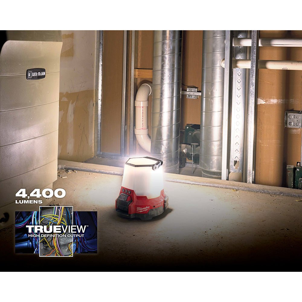 Milwaukee 2146 - 20 M18™ RADIUS™ LED Compact Site Light w/ ONE - KEY™ - Lined Out Milwaukee 2146 - 20 M18™ RADIUS™ LED Compact Site Light w/ ONE - KEY™Work Lights
