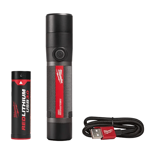 Milwaukee 2160 - 21 USB Rechargeable 800L Compact Flashlight - Lined Out Milwaukee 2160 - 21 USB Rechargeable 800L Compact FlashlightFlashlights