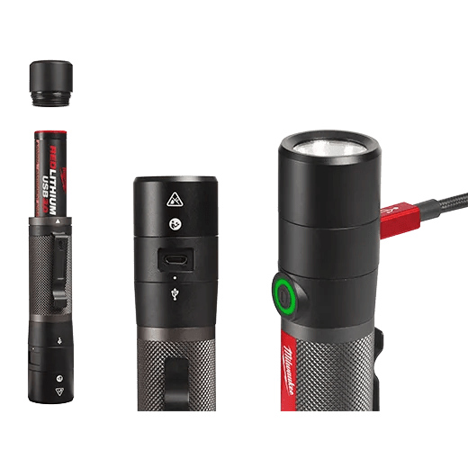 Milwaukee 2160 - 21 USB Rechargeable 800L Compact Flashlight - Lined Out Milwaukee 2160 - 21 USB Rechargeable 800L Compact FlashlightFlashlights